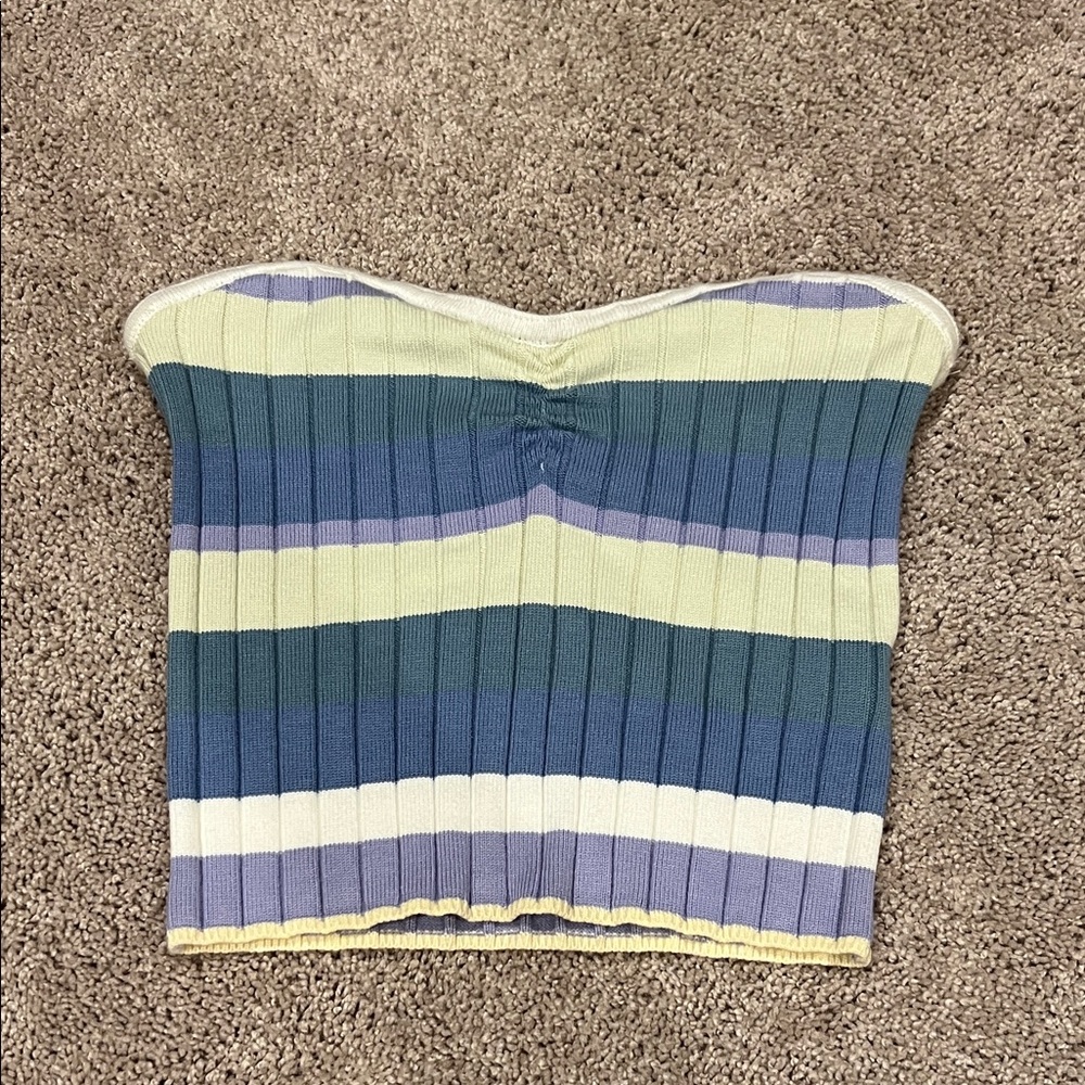 Song of Style Multicolor Striped Crop Top